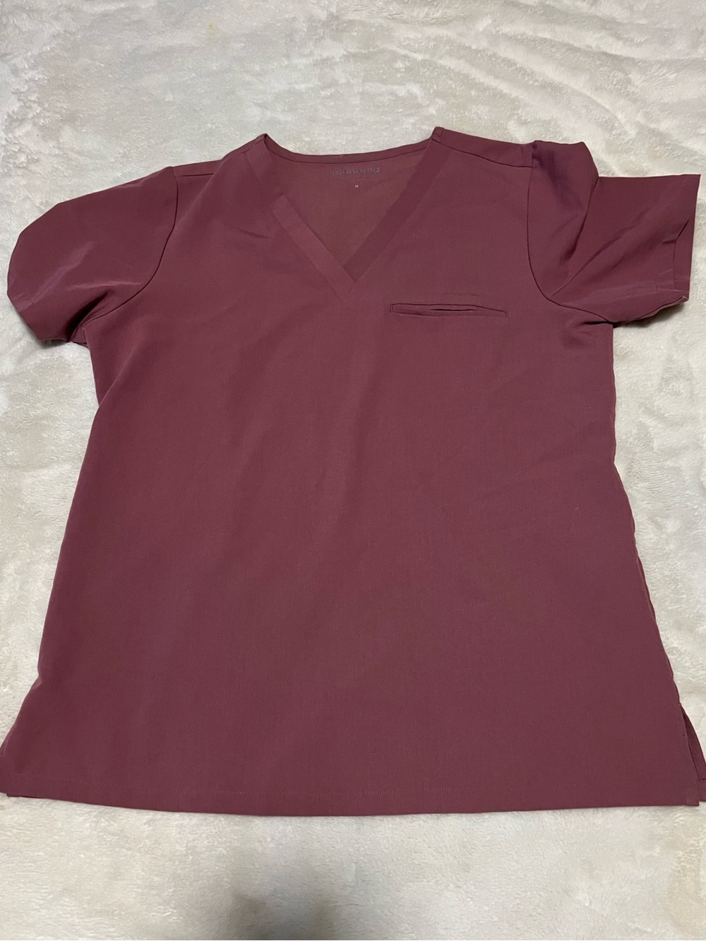 Women's Mandala Scrub Top Mauve Medium